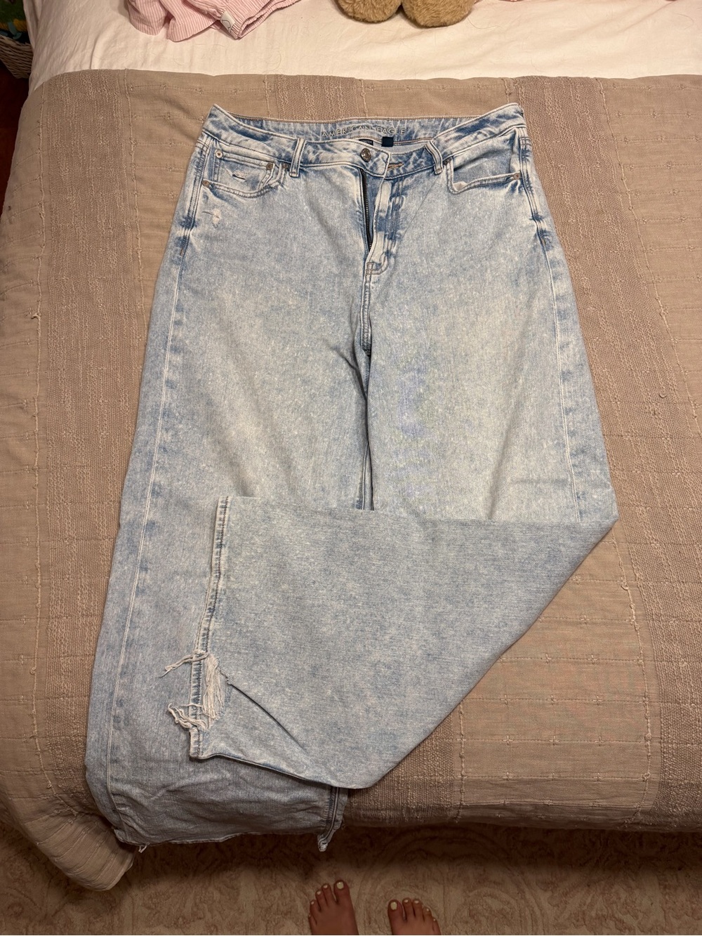 American Eagle Outfitters Light Blue Flare Jeans